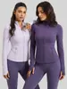 Chaqueta de Fitness de Empalme Transfronterizo Europeo y Americano Transpirable Elástica con Bolsillo para Correr y Ciclismo Ropa Deportiva para Yoga Chaqueta