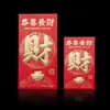 Feliz Año Nuevo Dinero de Año Nuevo Sobre Rojo Li es papel duro dorado Yongji 100 Yuanes 1000 Yuanes Bolsillo de Sobre Rojo Grande