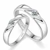 Anillo con incrustaciones de diamantes de estilo japonés y coreano para hombres y mujeres, anillo de dedo índice suelto de estilo coreano para el día de apertura, regalo simple para estudiantes, anillo de pareja