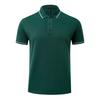 Nueva colección primavera-verano 2024 para hombre, polo de hilo de algodón, barras paralelas, camiseta de manga corta para hombre, camiseta para hombre y mujer, mismo estilo, imprimible, bordada