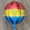 Transfronterizo 22 pulgadas tridimensional a rayas película de aluminio bola 4D decoración de fiesta de boda linterna globo de aire flotante venta al por mayor