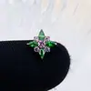 F136 Titânio de Grau Médico para Implante Stud de Orelha Fundo Plano Rosca Interna Zircônia Ultra Brilho Stud de Orelha Livre Stud de Orelha