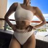 Aliexpress Roupa de Banho Plus Size Amazon Transfronteiriça Sexy Cor Sólida Justa Biquíni Duas Peças Roupa de Banho Dropshipping