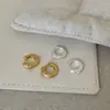 Pendientes de Zirconio Trenzado Cepillado para Mujer, Diseño Sencillo y Elegante, Pequeños y Delicados, Únicos y a la Moda, Pendientes Modernos y Versátiles