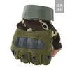 Luvas Táticas Meio Dedo para Uso Externo, Esportes de Ciclismo para Homens e Mulheres, Antiderrapantes, Fitness, Montanhismo, Treinamento, Campo de Batalha, Luvas Estilo Militar