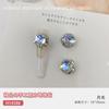 Nova pilha de manicure joias de diamante de alta qualidade quadrado gordo brilhante luz da lua luz irregular luxo artesanal decorações de unha de diamante empilhadas