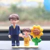 Personajes de Dibujos Animados para una Familia de Cuatro Adornos para Coche, Adornos Cálidos para Coche, Decoraciones Interiores de Coche para Consola Central Venta al por Mayor