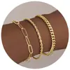 Popular Europeo y Americano Nuevo Pulsera Apilable Cadena Pulsera Set Simple y de Moda 2024 Moda Tendencia Modelo para Mujer