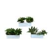 Atacado Balde de Ferro Metálico Branco Simples Vaso de Flores Galvanizado Quadrado de Parede Pendurado Vaso de Flores Decorativo Combinação Modelo Transfronteiriço Estoque Pronto