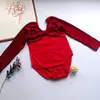Ropa de Práctica de Danza Caiyue para Niñas Danza China Danza Folclórica Examen Grado Otoño e Invierno Manga Larga Algodón Imprimible