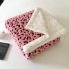 Manta Jacquard com Estampa de Leopardo Catiônica de Camada Dupla Transfronteiriça Manta de Tafetá Espessa de Inverno Manta Lenço de Cochilo