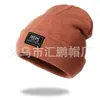 Gorro de lana otoño e invierno estilo coreano nueva etiqueta de tela gorra DGK gorro cálido tejido Street Hip Hop para hombre y mujer gorro de lana