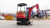 Mini Excavadora para Demolición Interior, Paisajismo, Invernaderos y Huertos, Uso Agrícola y Tipo de Oruga