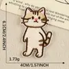 Novo Patch de Gato Fofo de Desenho Animado Bordado Autoadesivo para Capa de Celular DIY Em Estoque Atacado Patch