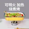 Caja rectangular de papel de aluminio dorado, recipiente de papel de aluminio engrosado, caja de embalaje para llevar con sello para sopa, caja de papel de aluminio aislada al por mayor
