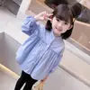 Novedad Moda Primavera y Otoño 2026 Camisetas Lindas para Niñas, Camisas de Manga Larga a Cuadros Estilosas Estilo Coreano para Niños, Algodón de Moda
