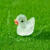 Micro-paisagem Fofa Glitter Fino Pato Amarelo Pequeno Boneca Acessórios Decorativos DIY Mini Ornamento de Mesa