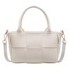 Bolsa de balde de mão de alta qualidade com design de nicho estilo coreano, bolsa feminina de 2024, novo estilo, bolsa de ombro retrô tecida, bolsa crossbody