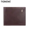 Cartera Casual Transfronteriza para Hombre Piel PU Corta Negocios Retro Multifuncional Nuevo Ultra Delgada Portatarjetas Monedas