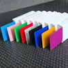 Lámina de metal de aluminio multicolor/tarjeta de presentación con marcado láser/material de depuración de grabado/aleación de aluminio y magnesio máquina de fibra óptica 50 láminas