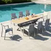 Mesas e cadeiras para pátio externo, mesas e cadeiras de chá ao ar livre, mesas de jantar comerciais de lazer para terraço externo, conjuntos de mesa e cadeira para jardim de villa