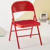 Silla Plegable Estilo Ins con Respaldo, Silla Plegable para el Hogar, Silla de Oficina Portátil, Silla de Conferencia, Silla para Computadora, Silla para Dormitorio