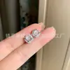 Aretes Plateados con Calcedonia Verde Hielo de Alta Calidad en Forma de Calabaza, Estilo Femenino Moderno y Sencillo, Aretes de Ágata Hielo Transparente Jade