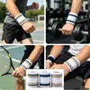 Muñequera deportiva de algodón puro, absorbente de sudor y de secado rápido, muñequera para bádminton, tenis, correr, fitness y soporte de muñeca de compresión