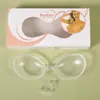 En stock pastillas de silicona transparentes para pezones gathered natación no se caen pastillas invisibles para pezones para mujeres uso en vestido de novia a prueba de bultos impermeables para traje de baño pastillas para pezones