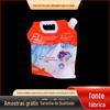 Saco com bico auto-portante para detergente de lavanderia personalizado de fábrica, 2L de grande capacidade, detergente de lavanderia portátil, produtos de higiene diária, saco de embalagem de folha de alumínio