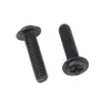 En Stock Tornillos de Máquina de Cabeza Redonda Phillips de Acero Inoxidable 304 Zinc Negro con Arandelas Tornillos de Máquina de Cabeza Plana PWM M1.4-M8