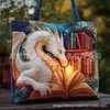 Bolso de Mano con Estampado de Moda Tendencia para Mujer 3D Transfronterizo Nuevo Producto Temu Amazon Bolso de Hombro Lona 300g