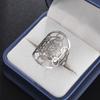 Anillo abierto de acero inoxidable con nudo irlandés Kate, hueco, geométrico, liso, para mujer, banquete, diario, joyería, regalo