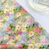 Bolsa de Lienzo Estampado Floral de Primavera, Vestido, Mantel, Tela 100% Algodón, Hecho a Medida, Estampado Digital de Algodón Puro