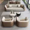 Recepción de Oficina Sofá Mesa de Centro Combinación Lujo Ligero Salón de Belleza Departamento de Ventas Área de Descanso Combinación de Mesa y Silla de Recepción para Ocio