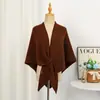 Bufanda Triángulo de Viaje Perezoso para Mujer en Otoño e Invierno, Protección para el Cuello, Bufanda Cálida para el Cuello, Chal Grande de Color Sólido para Habitaciones con Aire Acondicionado