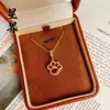 Tienda de Oro Mismo Estilo Oro Arena Fortuna Ladrillo de Oro Mariposa Calabaza Collar Varios Alta Retención de Color Flor de la Suerte Cadena para Clavícula Venta al por Mayor