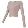 Ropa de yoga transfronteriza de alta calidad, elegante top deportivo de dos piezas de manga larga para mujer con almohadilla para el pecho, traje de primavera y verano nuevo