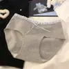 "Companhia do Romance" Sonhos Doces Suaves Xadrez de Cores Doces Contrastantes Roupa Íntima Feminina, Algodão Puro Antibacteriano para Meninas