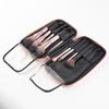Bolsa de Almacenamiento para Brochas de Maquillaje de Cuero PU de Marca Privada Personalizada, Gran Capacidad, con Cremallera, Estuche Múltiple para Brochas y Lápices, Fábrica de Dongguan