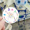 Obrigado por me acompanhar no meu cartão de aniversário bebê lua cheia cartão presente de aniversário decoração tag cartão