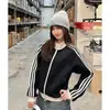 Sudadera con cuello americano para hombre, primavera y otoño, marca de moda, versátil, holgada, casual, chaqueta, estilo de alta gama, rebelde, genial, deportiva, azul