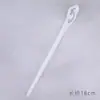Grampo de Cabelo Branco Liso Acessórios de Cabelo Antigos Grampo de Cabelo de Ácido Acético Simples Moderno Resina Grampo de Cabelo Adorno de Cabelo Hanfu Acessórios de Cheongsam Mulheres