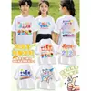 Camisetas de Jardín de Infancia, Uniformes Escolares Primarios y Secundarios para Niños, Ropa para Fotos de Graduación de Reuniones Deportivas, Impresión Personalizada de Firmas DIY