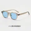 Óculos de Sol Polarizados Polygonais Punk Personalizados Estilo Americano Retrô Tr90 para Homens Estilo de Rua Óculos de Sol Tendência Transfronteiriços Mulheres