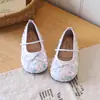 Zapatos de Princesa para Niñas Primavera y Otoño Zapatos de Ballet con Lazo Lentejuelas Francesas Dulce Moda Suela Suave Antideslizante Zapatos Bajos Pequeños