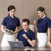 Camisa Polo de Seda de Hielo, Estilo Delgado de Verano, Camisa de Cultura Corporativa con Cuello de Solapa, Ropa de Trabajo para Grupos Empresariales, Venta al por Mayor de Fábrica
