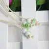 Marcador de Libro con Cordón de Grietas de Hielo Etiqueta de Cerámica con Doble Cuenta Cuerda Placa Metálica Tarjeta Amuletos Colgante Otros
