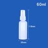 Botella Spray Hombro Redondo 10-200ml Botella Presión Tónico Transparente Botella Loción Cuidado de la Piel