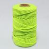 Cuerda de algodón de color de 3 mm, hilo de algodón, aproximadamente 50 yardas/rollo, venta al por mayor de fábrica, paquete de tapiz, cuerda de material tejido a mano para bricolaje